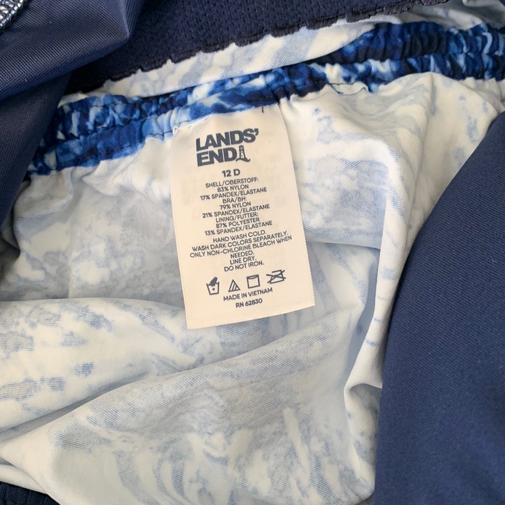 Lands End Tankini Top New